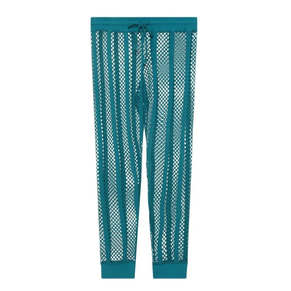 Mens Underwear Sexy Pajamas Trousers Men's Leggings Transparent Large Mesh Men Long Johns