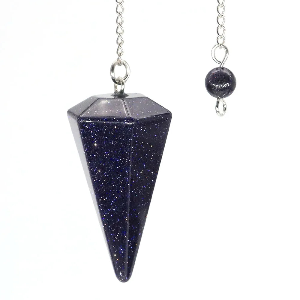 Natural Crystal Pendulums for Divination Dowsing Amethyst Pink Quartz Pendulum Reiki Healing Gem Stone Pendant Pendulos