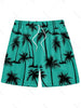 Men's Hawaiian 3D Palm Tree Pattern Beach Shorts Quick Dry Outdoor Leisure Sports Shorts Fashion Men's Shorts