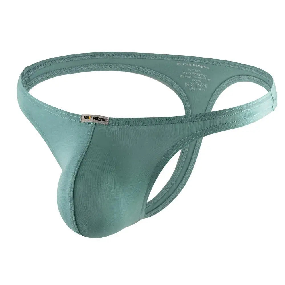 BRAVE PERSON Sexy Underwear Mens Thongs Modal Low Rise Solid Briefs Men Underpants G Strings T-back Panties Thongs for Man