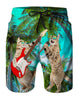 Funny Animal Dinosaur Beach Shorts Pants Men 3D Printing Surfing Board Shorts Summer Hawaii Swimsuit Swim Trunks Cool Ice Shorts