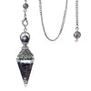 Natural Stone Spirit Pendulum Pendant Latticed Chain