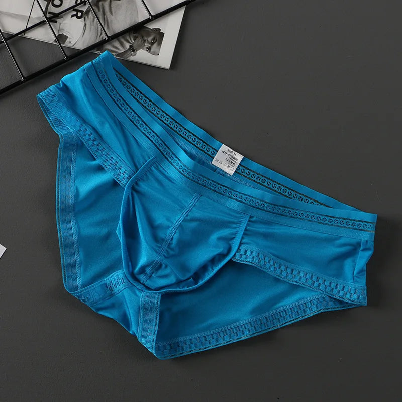 Men's Ice Silk Boxer Pants Breathable Panties Sexy Transparent Ultra-thin Underwear Breathable Comfortable Underpants