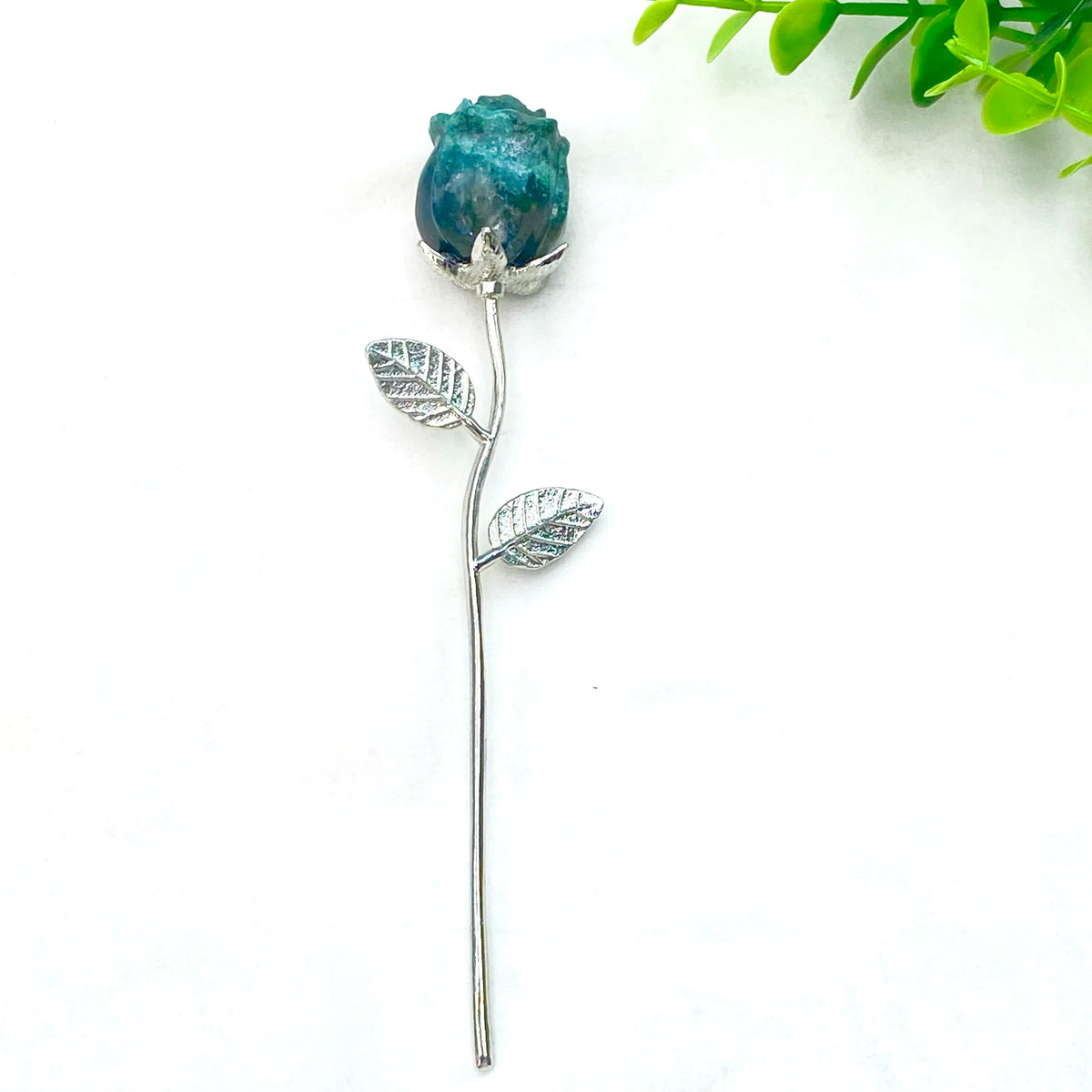 1PC Crystal Carved Rose Flower,Excellent Gifts,Ideal for Valentine's Day,Mother's Day,Graduation Gift,Home Decor Accent