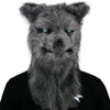 Movable Mouth Fox Mask Halloween Costume Cosplay Party Mouth Mover Wolf Masks Animal Panda Husky Orangutan Artificial Fur Mask