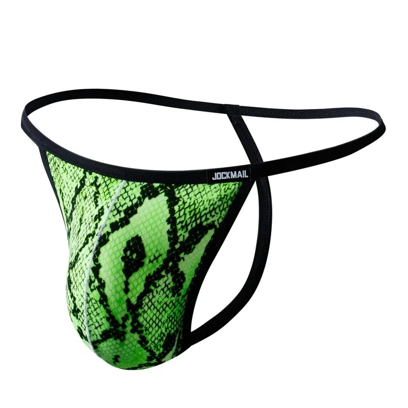 Underpants Men Sexy Underwear Leopard Print Panties Lingerie Jockstrap Bikini G String Thong Hombre T-back  Sissy Panties