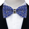 Sparkle Rhinestone Bow Ties for Men Pre-Tied Diamond Sequin Bowtie with Adjustable Length Wedding Party