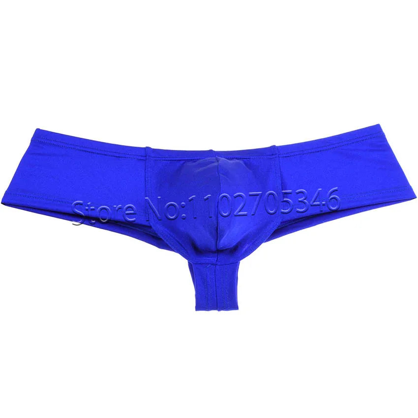 Men's Mini Boxers Underwear Spandex Beach Micro Trunks Bulge Pouch Posing Male Bikini Brief Sexy Sissy Pants Low Rise Underpants
