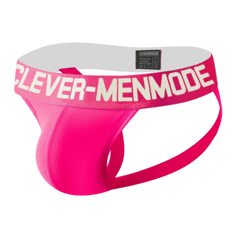 Men Jock Strap Thong Mesh Sexy Underwear Man Jockstrap Open Butts Panties Erotic Lingerie Penis Pouch Buttocks Underpants hombre