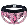 Sexy Leopard Hollow Men's Briefs  Men Underwear Low Waist Gay Jockstrap Panties Bikini Sissy Underpants Male Thong Breathable