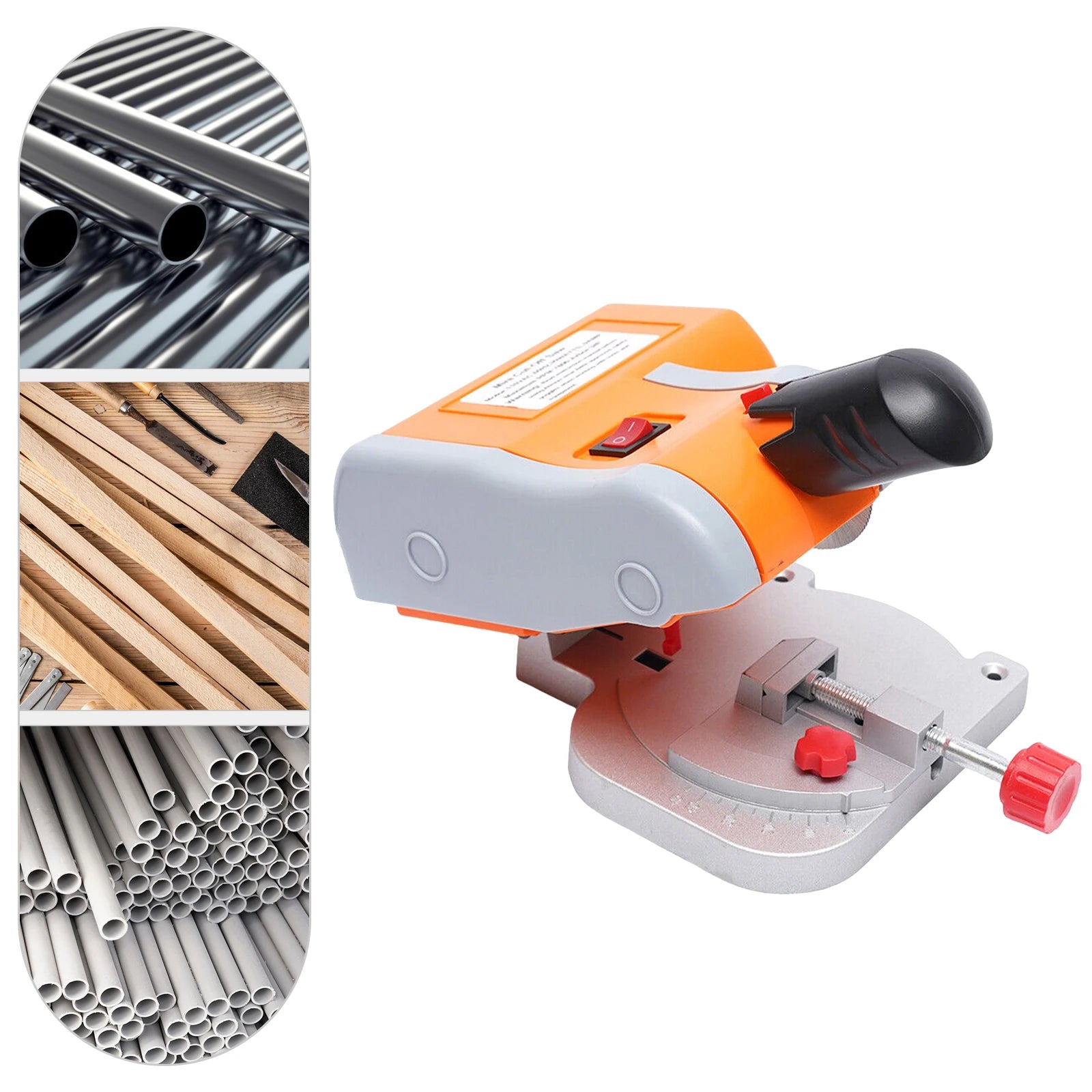 90W Mini Cut Off Saw 220V/110V Benchtop 45°Cutting Machine DIY Tools 7800RPM for Metal Wood Plastic