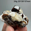 Natural Dark Brown Andradite Garnet Cluster Raw Crystal Mineral Specimen Calcite Matrix Healing Stone Home Decoration