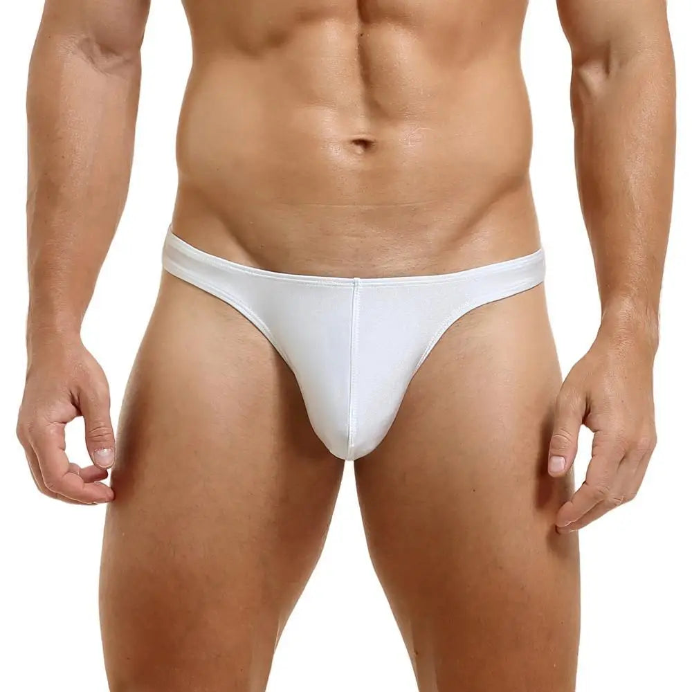 TAUWELL Men's Sexy Briefs Thong Nylon Underwear Men T-Back Panties Low waist Underpants Bikini Briefs
