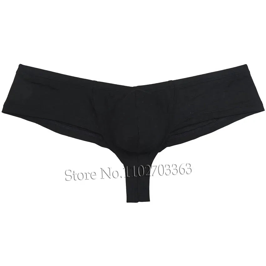 Men's Micro Boxers Mini Bikini Briefs Underwear Slip Bulge Pouch Breathable Smooth Beach Trunks Stretchy Panties Low Rise Soft