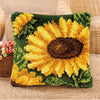 Flower Latch Hook Kit Cute Knooppakket Kussen Knopen Pillow Button Smyrna Knooppakket Needlework Button Packagek Linkhaak Kussen