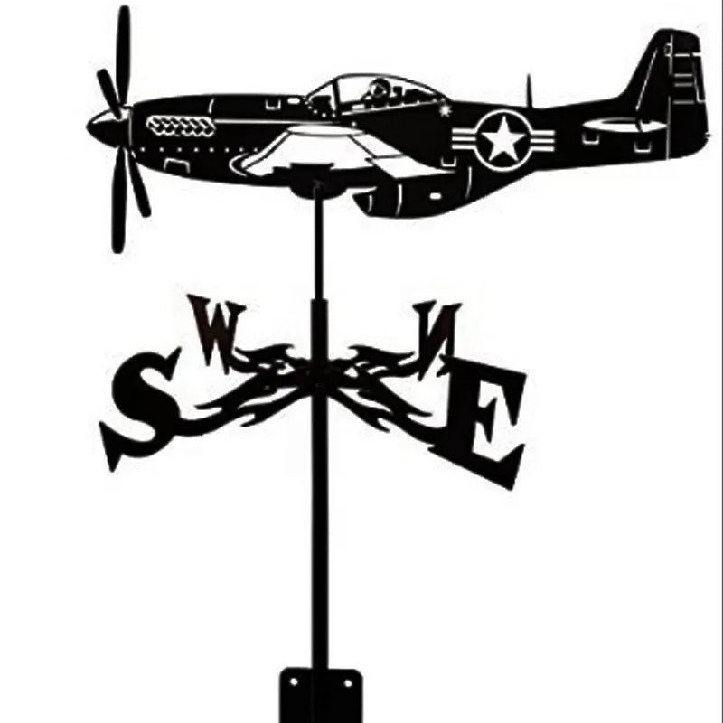Metal Weathervane,Witch Iron Weather Vane,Sea Rover Wind Direction Indicator Garden Decoration Outdoor Roof Decoration Gardening