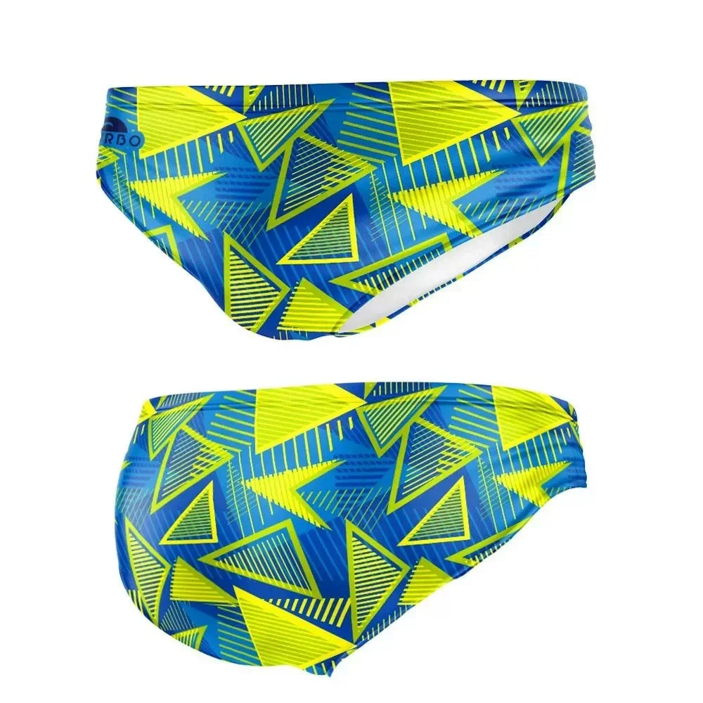 Summer Mens Swimming Short Print Briefs Low Sexy Bikini Surfing Beach Maillot De Bain Homme Shorts Pool Training Quick-drying