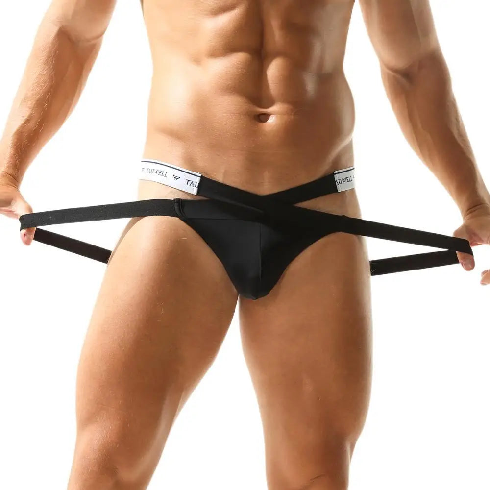 TAUWELL Men Jock Straps Briefs Sexy Underwear Thong Jockstraps Bondage Underpants Sexy Panties Thongs for Man