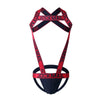 Sexy Lingerie Men's Harness Chest Bodysuit Hollow Out One-piece Jockstrap Leotard Contrast Color Bulge Pouch Bodysuit Underwear