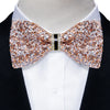 Sparkle Rhinestone Bow Ties for Men Pre-Tied Diamond Sequin Bowtie with Adjustable Length Wedding Party
