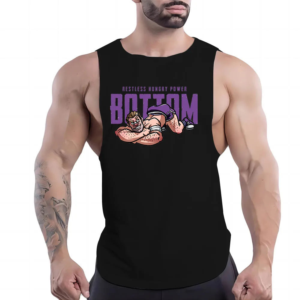 Tank Top Men's Power Bottom Shirt