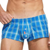 SEOBEAN 100% Cotton Men's Boxers Classic Plaid Boxer Shorts Mens Underwear Panties Home Shorts Sleep Lounge Pajama Shorts