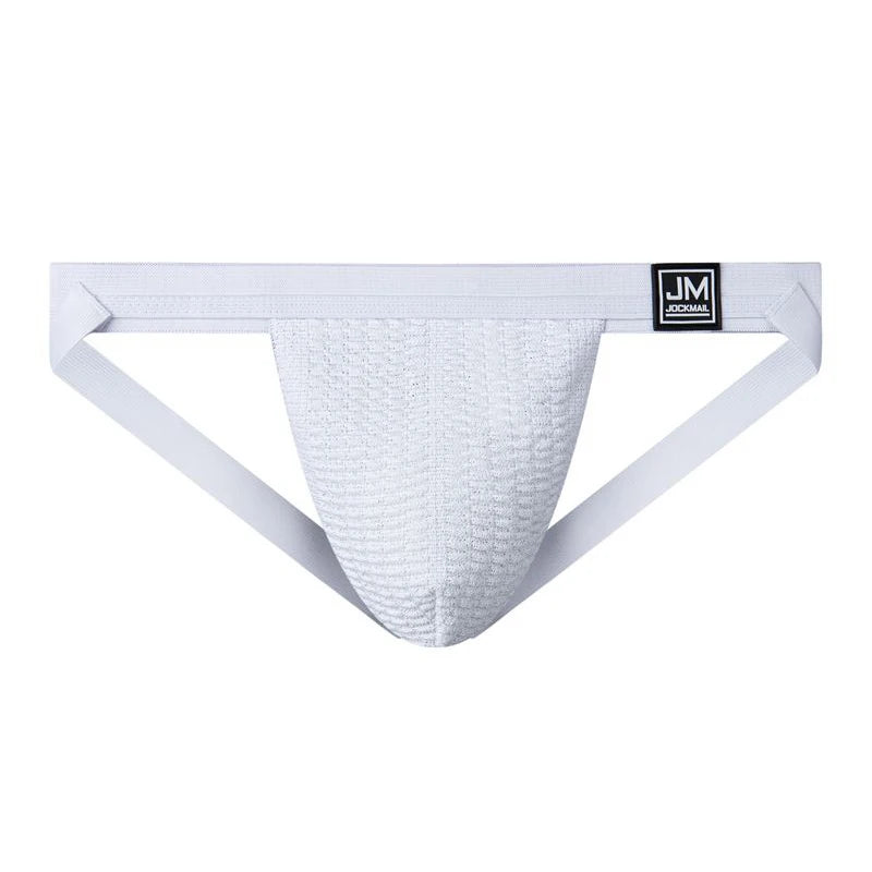JOCKMAIL Jockstrap Sexy Men Underwear White