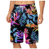 Men's Leaf Printed Sports Shorts Boys Summer Cool Hawaiian 3D Printed Casual Swim Trunks Drawstring Surfboard Shorts
