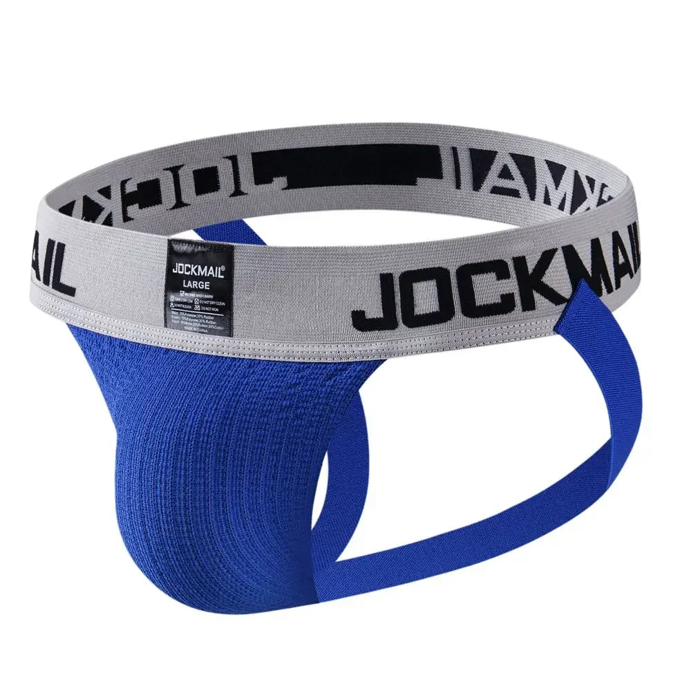 Sexy Men Underwear Brief Underpants Rainbow Stripes Men's Jockstrap Bikini Slip Men's Tanga Hombre Gay String Thong Breathable