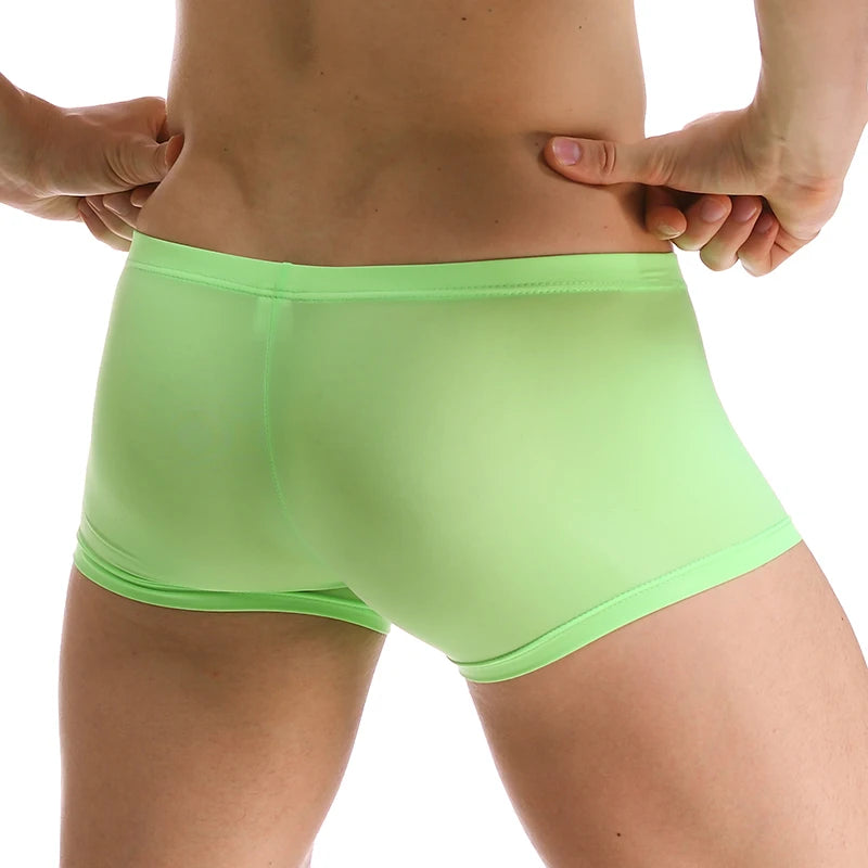 Men’s Ultra-Thin Ice Silk Boxer Shorts