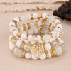 DIEZI Ethnic Bohemian Multicolor Crystal Beads Strand Bracelets Women Men Heart Tree Of Life Charm Bracelet Pulseira Feminina