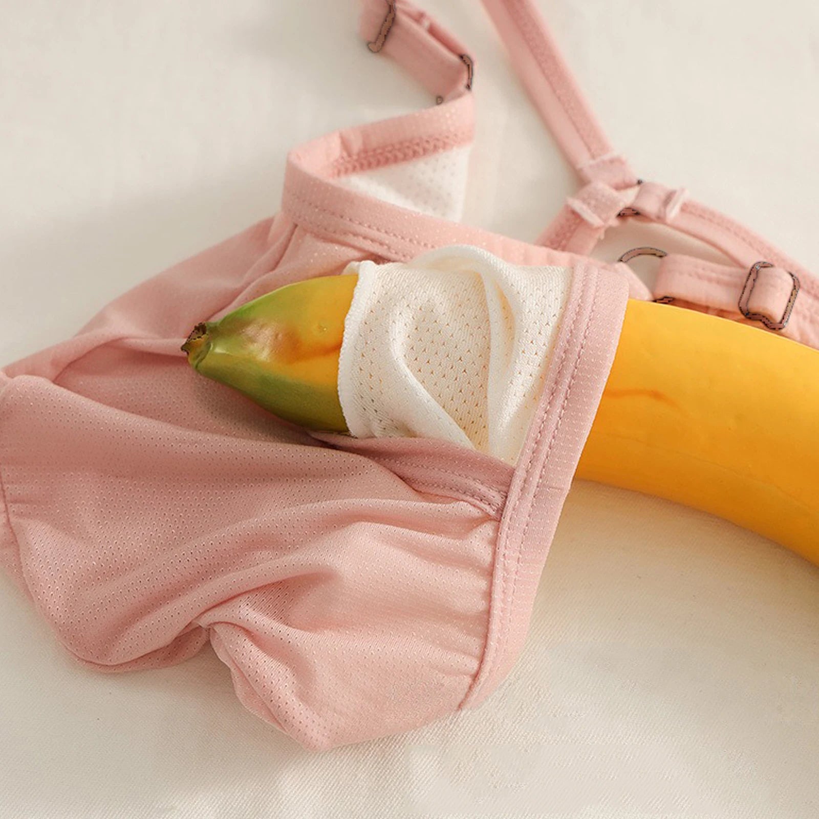 Men Thong Adjustable Underwear Ice Silk Mesh Pouch Waist Adjustable Male Panties G-String Hollow Buttocks Sexy Lingerie