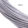 5m 3/4/6mm Braided Leather Cord Rope Strip Thread for DIY Pendant Neck Weaving Bracelet Jewelry Making Supplies Crafts Accessory