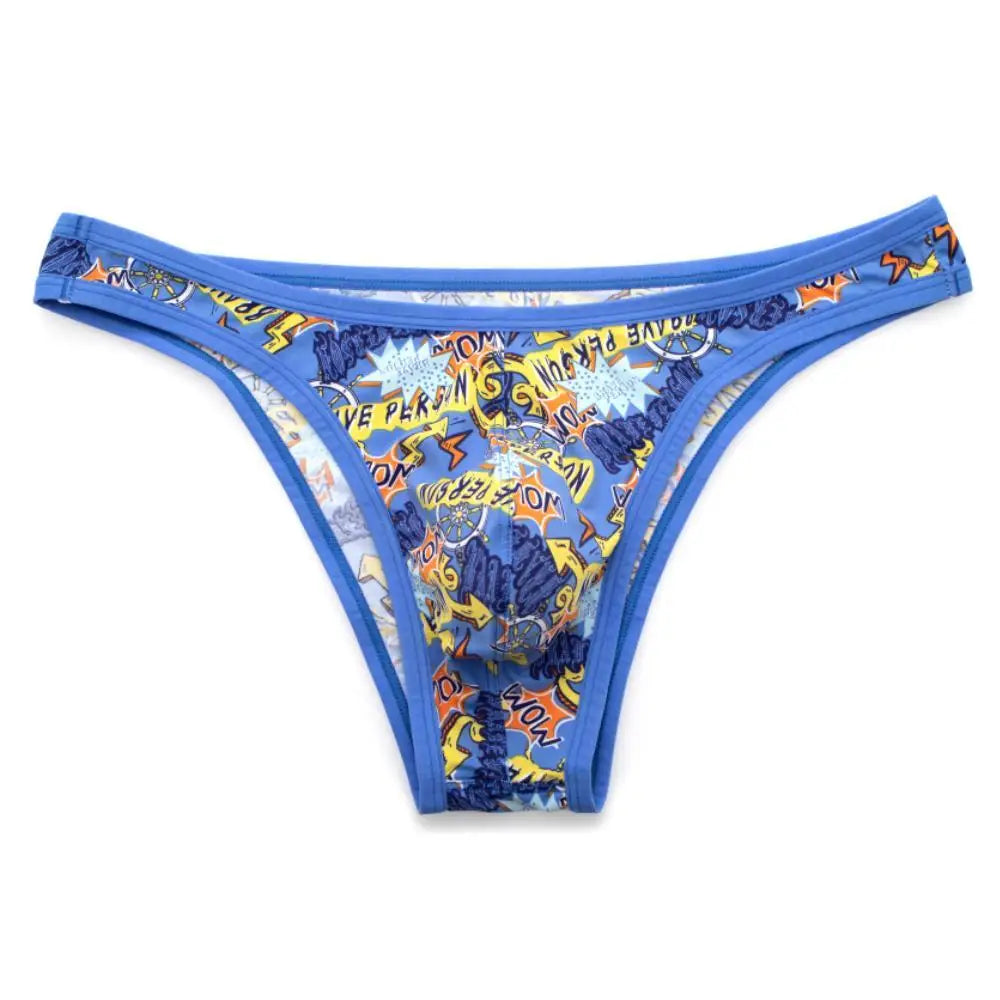 BRAVE PERSON Sexy Men Underwear Briefs Nylon Print Underpants Male Panties Sexy Bikini Briefs for Man New Arrival