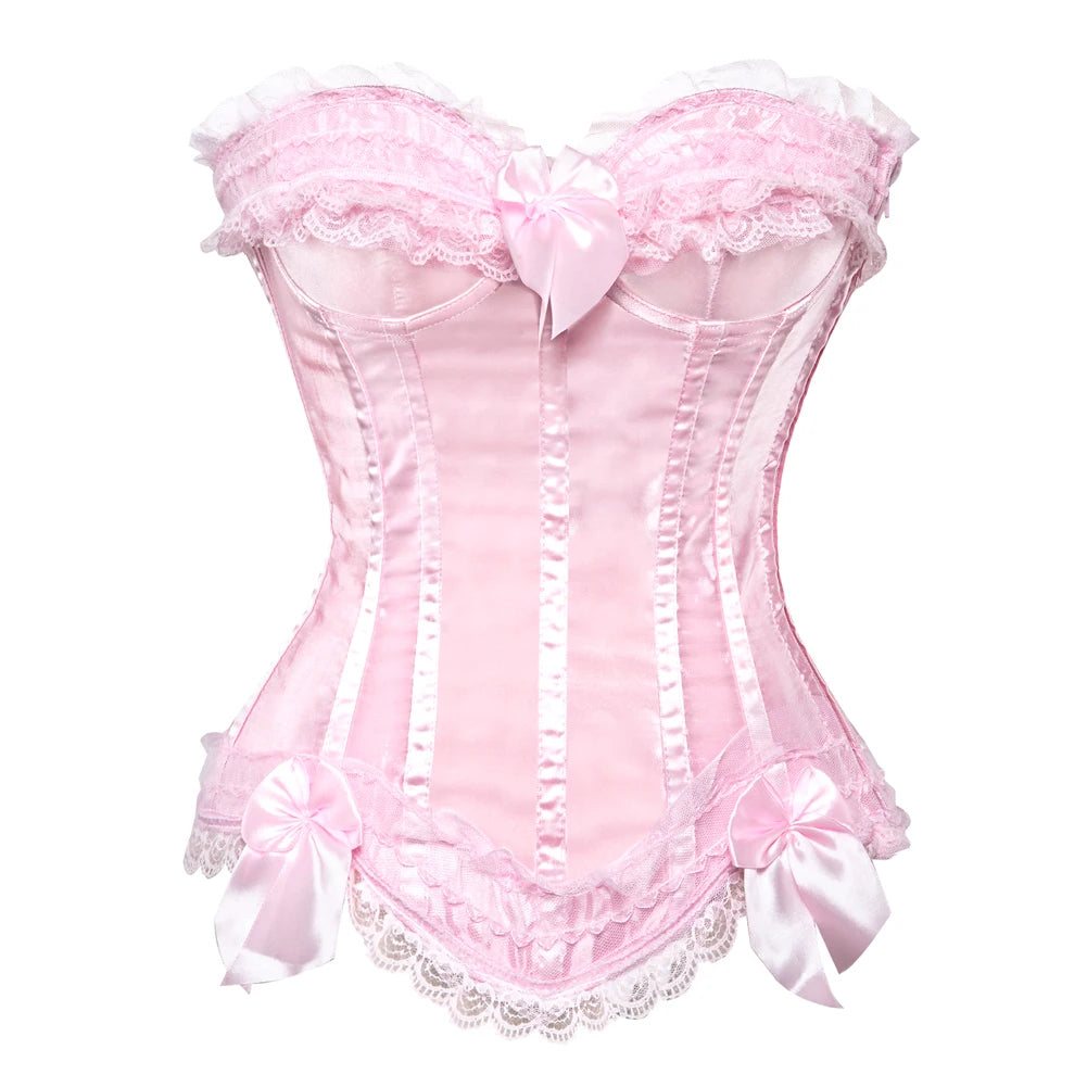Lace Overbust Corset Top Women