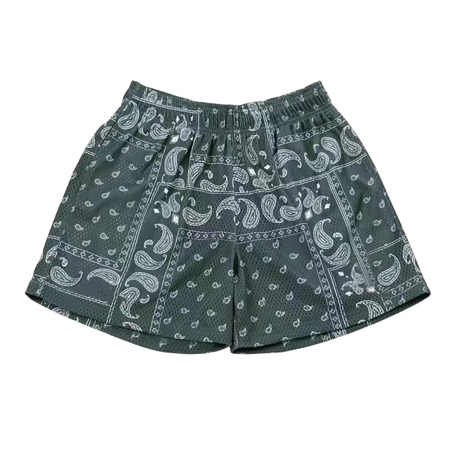 Men's Paisley Pattern Fashion Shorts Boys Summer Cool Hawaii 3D Printed Casual Swim Trunks Quick Dry Surfboard Shorts
