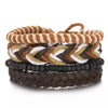Men Bracelets Vintage Multilayer Leather Braid Bracelets Bangles Star Leaf Owl Handmade Rope Wrap Bracelets Male Gift Jewlery