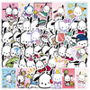 50pcs Sanrio Cartoon Stickers - Hello Kitty, Kuromi, My Melody