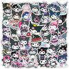 50pcs Sanrio Cartoon Stickers - Hello Kitty, Kuromi, My Melody