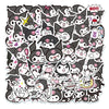 50pcs Sanrio Cartoon Stickers - Hello Kitty, Kuromi, My Melody