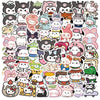 50pcs Sanrio Cartoon Stickers - Hello Kitty, Kuromi, My Melody