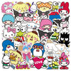 50pcs Sanrio Cartoon Stickers - Hello Kitty, Kuromi, My Melody