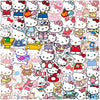50pcs Sanrio Cartoon Stickers - Hello Kitty, Kuromi, My Melody