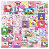 50pcs Sanrio Cartoon Stickers - Hello Kitty, Kuromi, My Melody