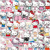 50pcs Sanrio Cartoon Stickers - Hello Kitty, Kuromi, My Melody
