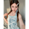 Aesthetic Sweet Tank Top - Sleeveless Japanese Cartoon Print