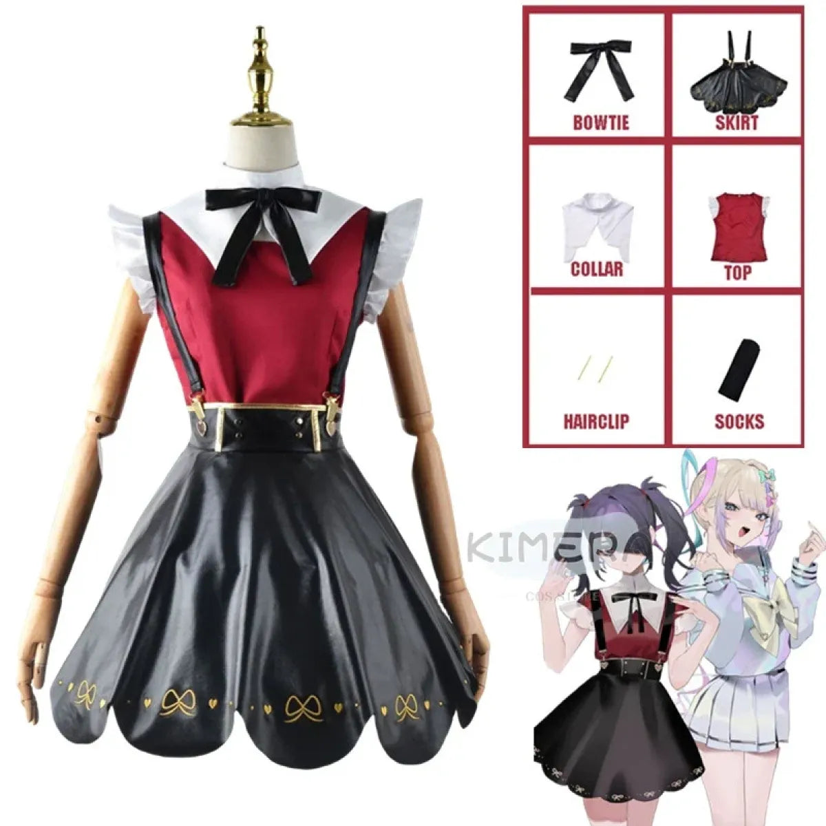 Needy Girl Overdose/Angel Carnival Party Costume - Laser JK Sailor Suit Halloween Cosplay