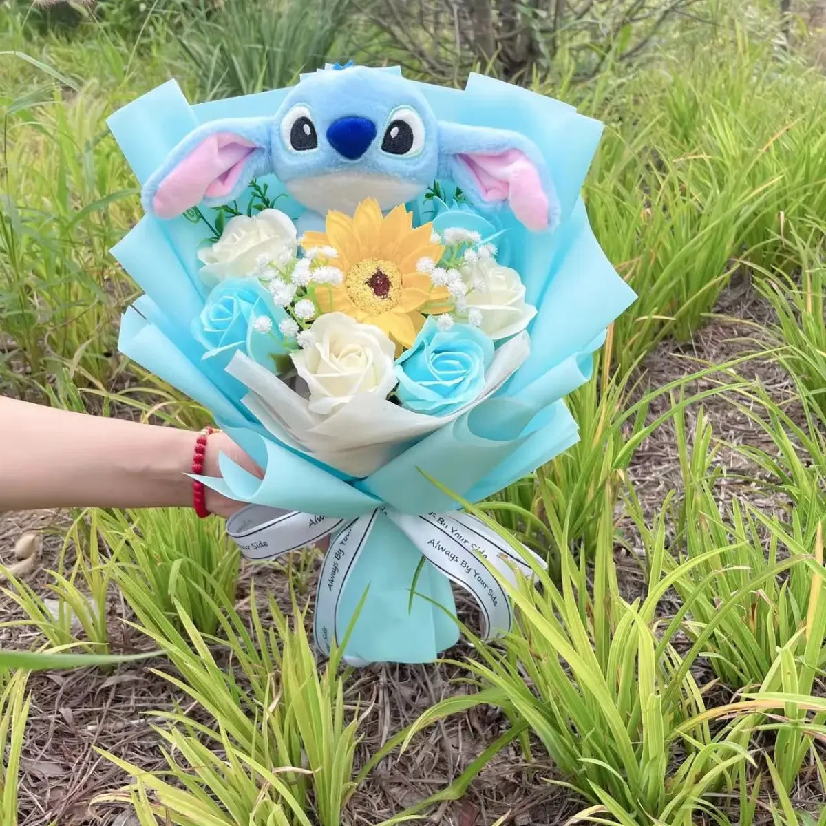 Stitch & Angel Plush Bouquet – Handmade Gift for Valentine’s & Holiday