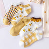 Ankle Boat Socks for Women - Breathable Spring Autumn Casual Socks