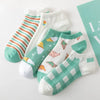 Ankle Boat Socks for Women - Breathable Spring Autumn Casual Socks